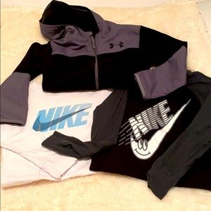 Boys Long Sleeves 6/7 Nike & UA
